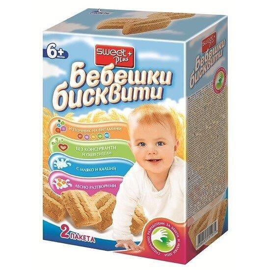 БЕБЕШКИ БИСКВИТИ СУИТ 220 ГР.*10 БР. - ЦЕНА ЗА БР.