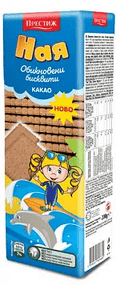 БИСКВИТИ НАЯ КАКАО 180 ГР. *15 ПРЕСТИЖ - ЦЕНА ЗА БР./KEKSE NAYA КАКАО 180GR.*15STCK.