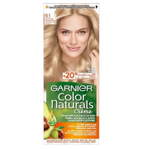 БОЯ ЗА КОСА GARNIER 9.1 /ПЕПЕЛЯВО МНОГО СВЕТЛО РУСО/ - ЦЕНА ЗА БР.