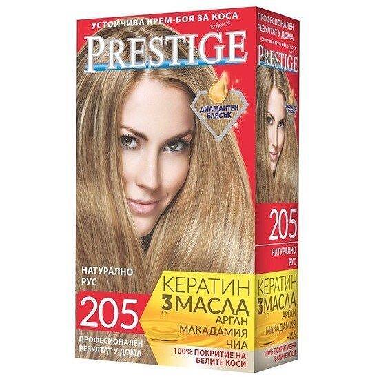 БОЯ ЗА КОСА PRESTIGE №205 *20 НАТУРАЛНО РУС - ЦЕНА ЗА БР.