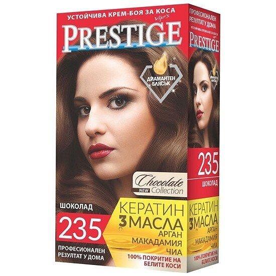 БОЯ ЗА КОСА PRESTIGE №235 *20 ШОКОЛАД - ЦЕНА ЗА БР.