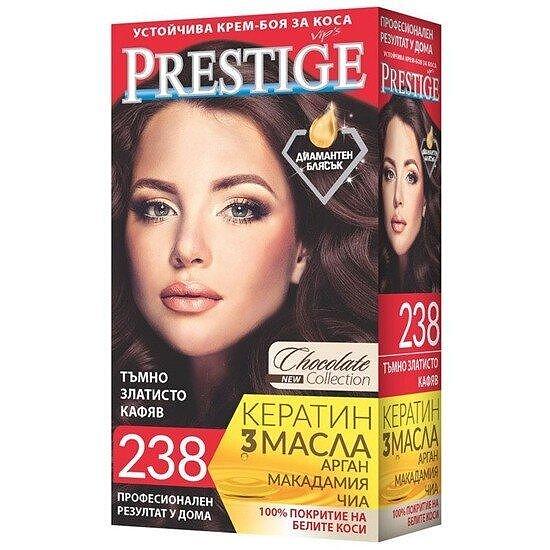 БОЯ ЗА КОСА PRESTIGE №238 *20 ТЪМНО ЗЛАТИСТО КАФЯВ - ЦЕНА ЗА БР.