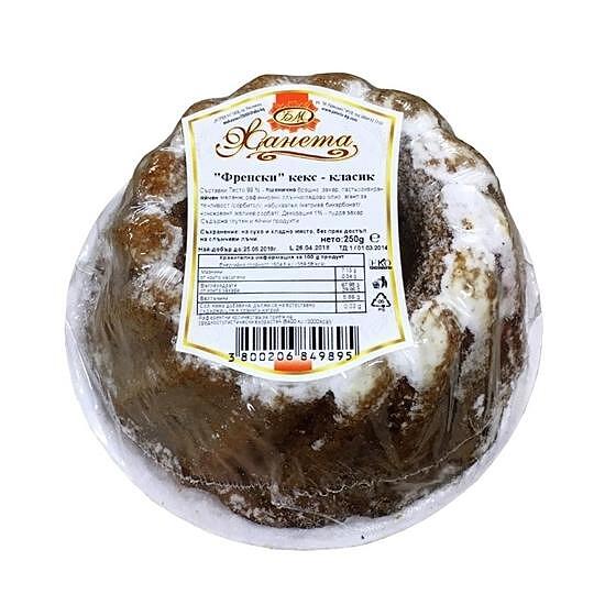 ФРЕНСКИ КЕКС КЛАСИК 250ГР ЖАНЕТА