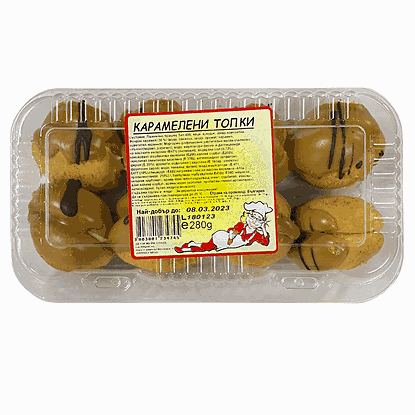 КАРАМЕЛЕНИ ТОПКИ 300 ГР.* 12 БР. ДЕСИ