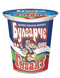 КИСЕЛО МЛЯКО БУЛГАРЧЕ ГИГАН 3,6% 500ГР.