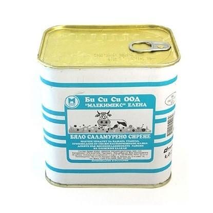 КРАВЕ СИРЕНЕ ЕЛЕНА 800ГР.*12БР.ТЕНЕКИЯ - ЦЕНА ЗА ТЕНЕКИЯ/WEIßER KUHKÄSE ELENA 800 GR.*12STCK. BLECH  PREIS FÜR EINEN BLECH