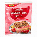 КРЕМ ЗА БИСКВИТЕНА ТОРТА ЯГОДА 60ГР*10 БР РУБО