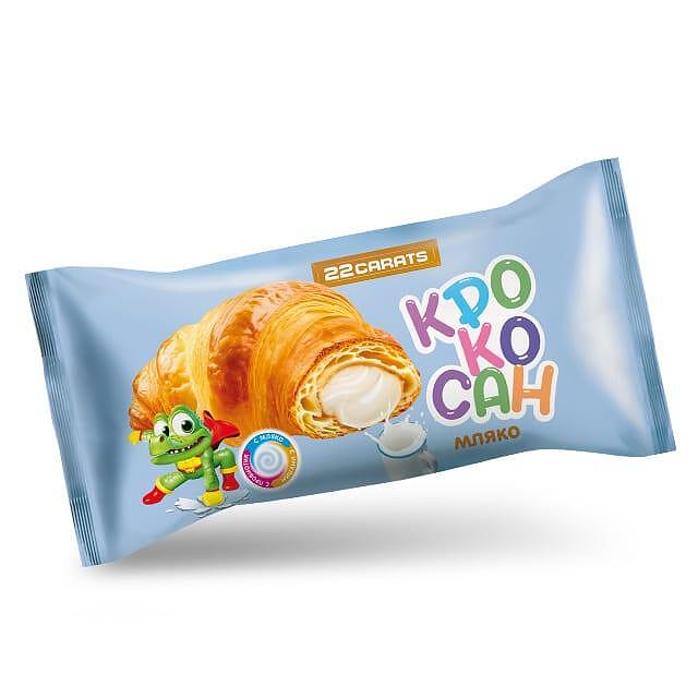 КРОАСАН 22 КАРАТА КРОКОСАН МЛЯКО 55ГР*32БР