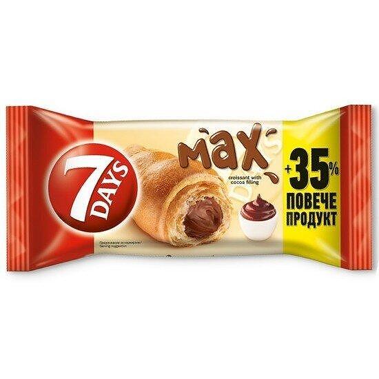 КРОАСАН 7ДЕЙС MAX 92ГР.*18БР. КАКАО ЦЕНА ЗА БР./CROISSANT 7DAYS MAX 92GR.*20STCK. KAKAO PREIS FÜR EIN STCK.