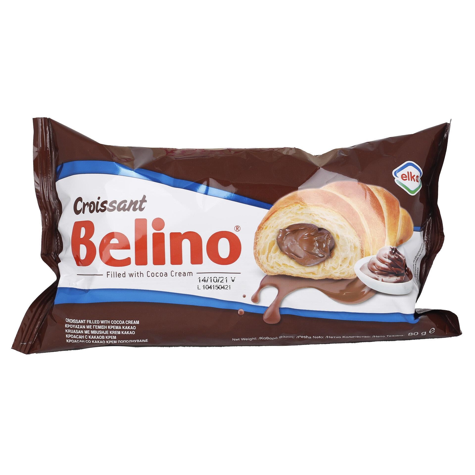 КРОАСАН КРЕМ КАКАО  BELINO 8O ГР. - ЦЕНА ЗА БР.