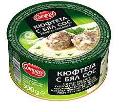 КЮФТЕТА С БЯЛ СОС КОМПАС 300ГР