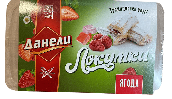 ЛОКУМКИ С ЯГОДА 0.320 ГР. *15 ДАНЕЛИ - ЦЕНА ЗА БР.