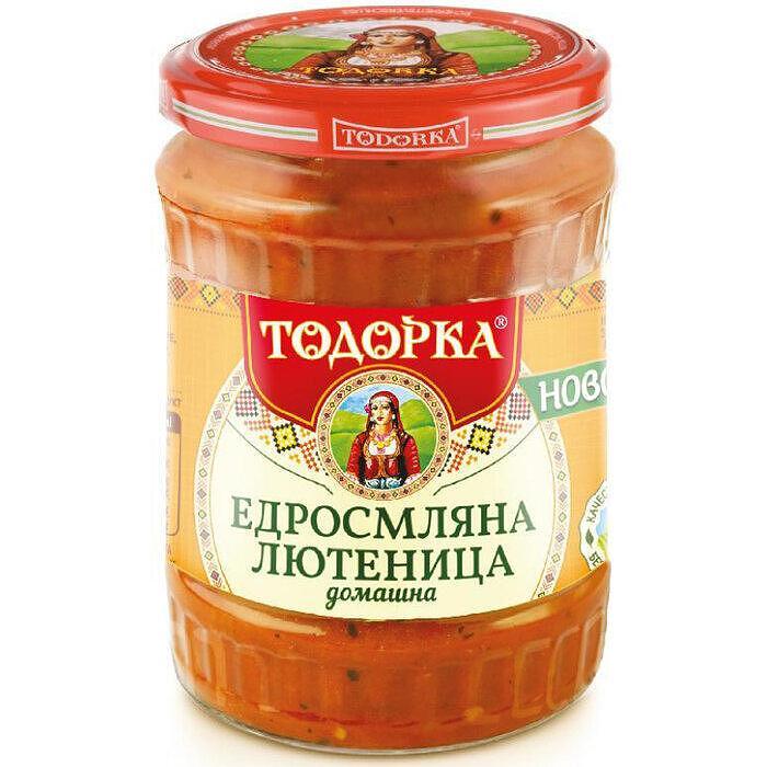 ЛЮТЕНИЦА ТОДОРКА ДОМАШНА ЕДРОСМЛЯНА 570 ГР*6 - ЦЕНА ЗА БР.