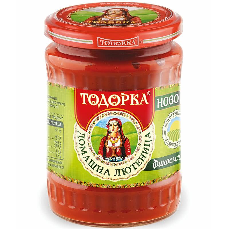 ЛЮТЕНИЦА ТОДОРКА ДОМАШНА ФИННА 575 ГР.*6 - ЦЕНА ЗА БР.