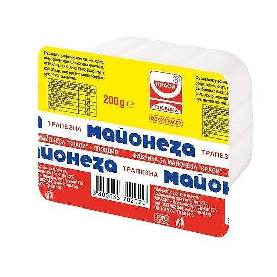 МАЙОНЕЗА КРАСИ 200ГР.*24БР. ЦЕНА ЗА БР./МАЙОНЕЗА КРАСИ 200ГР.*24БР.-ЦЕНА ЗА БР.