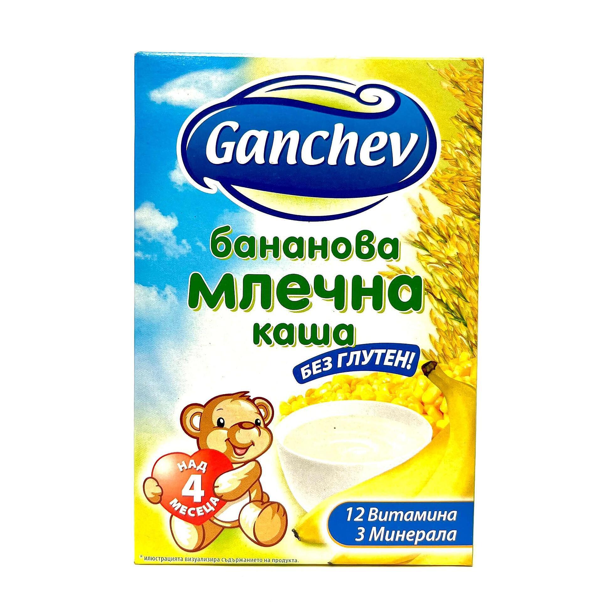 МЛЕЧНА КАША БАНАН 200ГР ГАНЧЕВ - ЦЕНА ЗА БР.