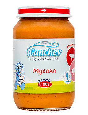МУСАКА ПЮРЕ НАД 4 МЕСЕЦА ГАНЧЕВ - ЦЕНА ЗА БР.