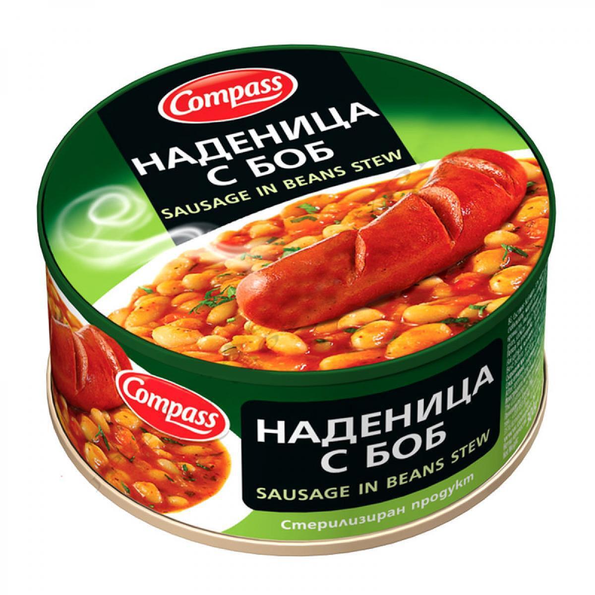 НАДЕНИЦА С БОБ 300 ГР. КОМПАС - ЦЕНА ЗА БР.