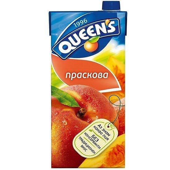 НАТУРАЛЕН СОК КУИНС ПРАСКОВА 2 Л. *6 БР. - ЦЕНА ЗА БР.