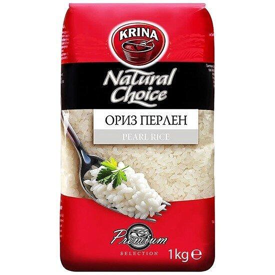 ОРИЗ КРИНА ПЕРЛЕН 1КГ.*6БР./RICE KRINA PEARLS 1KG. * 6 БР