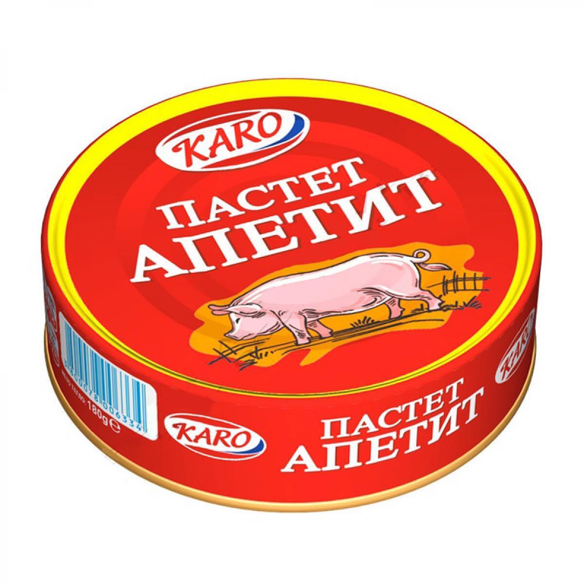 ПАСТЕТ 100ГР АПЕТИТ КАРО - ЦЕНА ЗА БР.