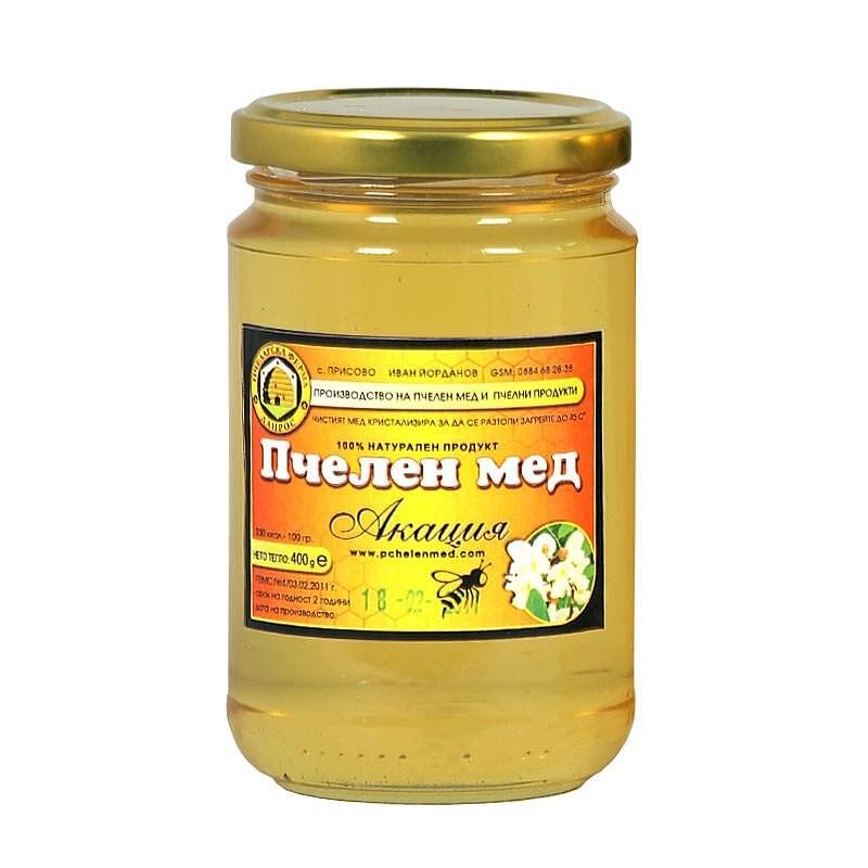 ПЧЕЛЕН МЕД 400 ГР. АКАЦИЕВ ДАНРОС - ЦЕНА ЗА БР.