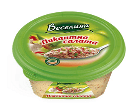 ПИКАНТНА САЛАТА 250 ГР ВЕСЕЛИНА - ЦЕНА ЗА БР.