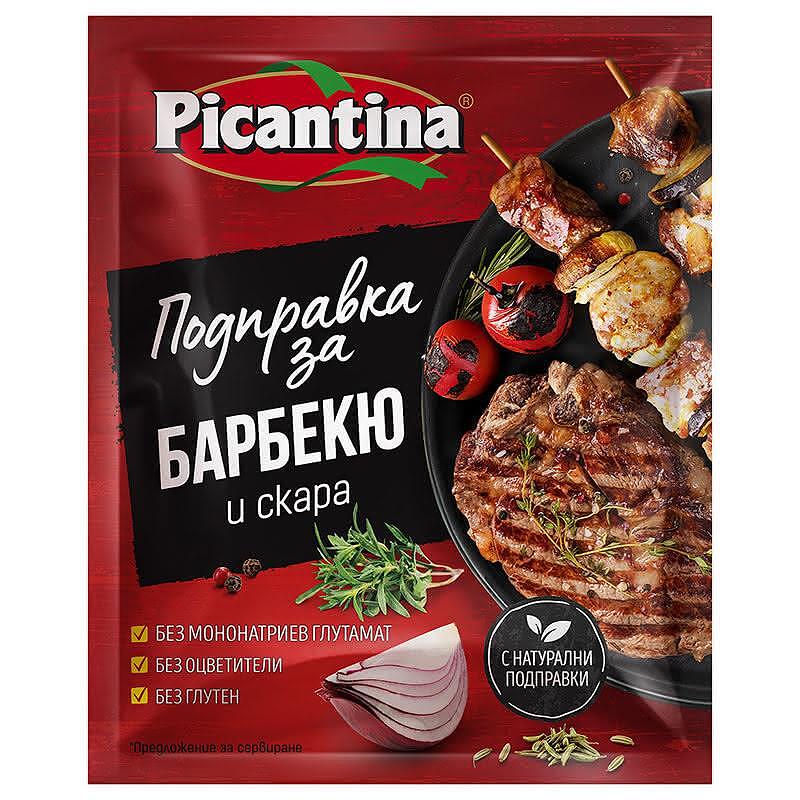 ПОДПРАВКА ПИКАНТИНА ЗА БАРБЕКЮ И СКАРА 70 ГР.*24БР .ЦЕНА ЗА БР.