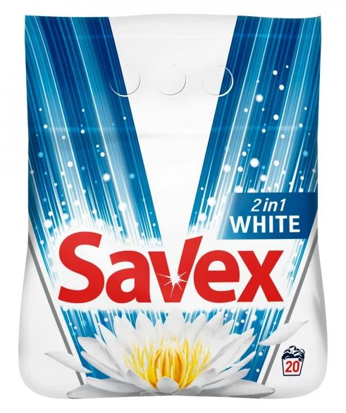 ПРАХ САВЕКС 2КГ NG 2/1 WHITE СИН - ЦЕНА ЗА БР.