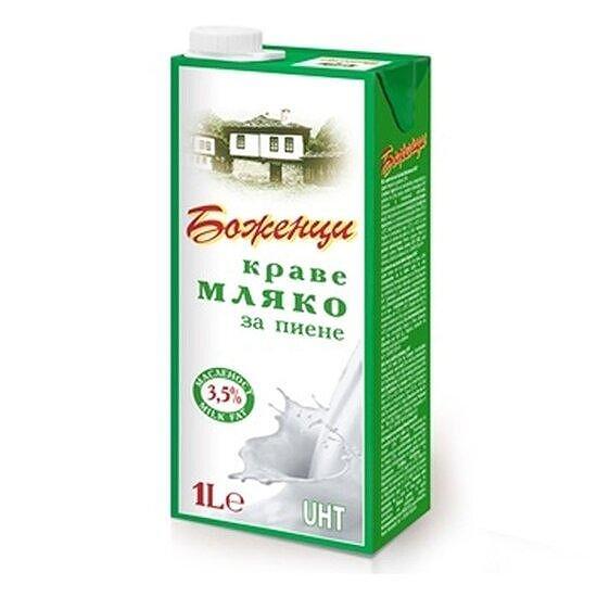 ПРЯСНО МЛЯКО УХТ БОЖЕНЦИ 3.5% 1 Л *12 - ЦЕНА ЗА БР.