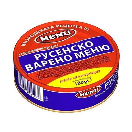 РУСЕНСКО ВАРЕНО МЕНЮ 180 ГР.*36БР.  - ЦЕНА ЗА БР.