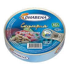СКУМРИЯ РИБНА САЛАТА 160ГР ДИАВЕНА