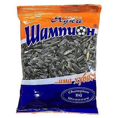 СЛЪНЧОГЛЕДОВИ СЕМКИ ШАМПИОН 100ГР.*20БР. - ЦЕНА ЗА БР./SONNENBLUMENKERNEN SCHAMPION 110GR.*20STCK.-PREIS FÜR EIN STCK.