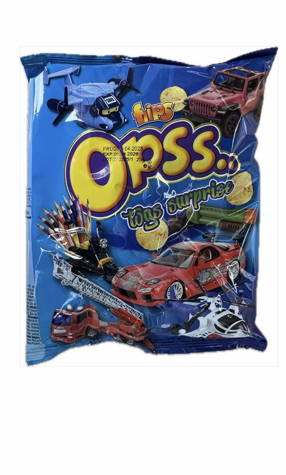 СНАКС ОПСС  ИГРАЧКА  МОМЧЕ 25 ГР.