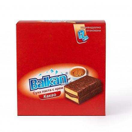 СУХА ПАСТА БАЛКАН КАКАО КУТИЯ 12*350ГР