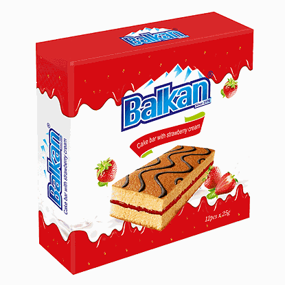 СУХА ПАСТА БАЛКАН С КРЕМ ЯГОДА 300ГР.*12БР.