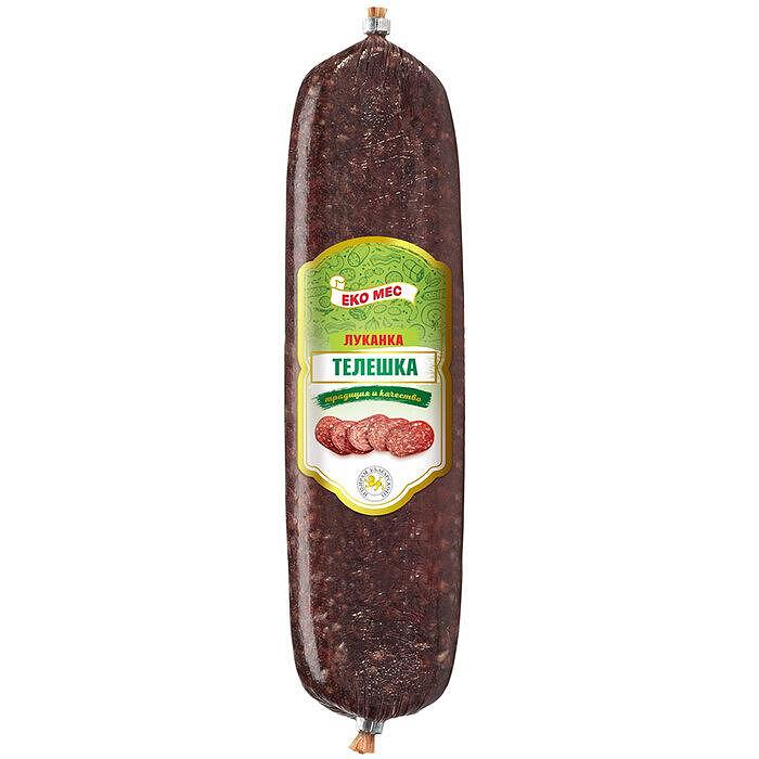 ТЕЛЕШКА ЛУКАНКА 180 ГР. ЕКО МЕС - ЦЕНА ЗА БР./KALBLUKANKA 180GR. EKO MES - PREIS FÜR EIN STCK.