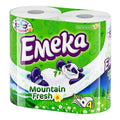 ТОАЛЕТНА ХАРТИЯ ЕМЕКА 4 БР. MOUNTАIN FRЕSH ЗЕЛЕНА - ЦЕНА ЗА БР.
