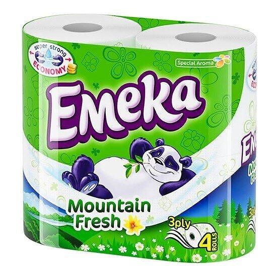 ТОАЛЕТНА ХАРТИЯ ЕМЕКА 4 БР. MOUNTАIN FRЕSH ЗЕЛЕНА - ЦЕНА ЗА БР.