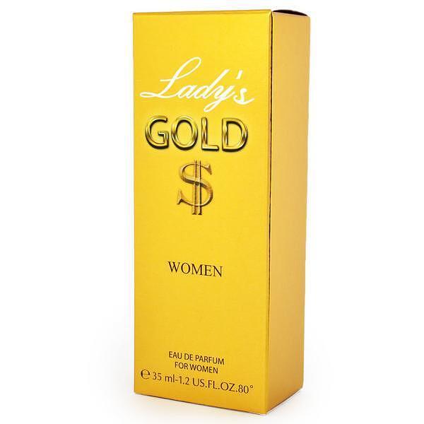 ТОАЛЕТНА ВОДА ЛЪКИ 35 МЛ. GOLD ДАМСКИ - ЦЕНА ЗА БР.