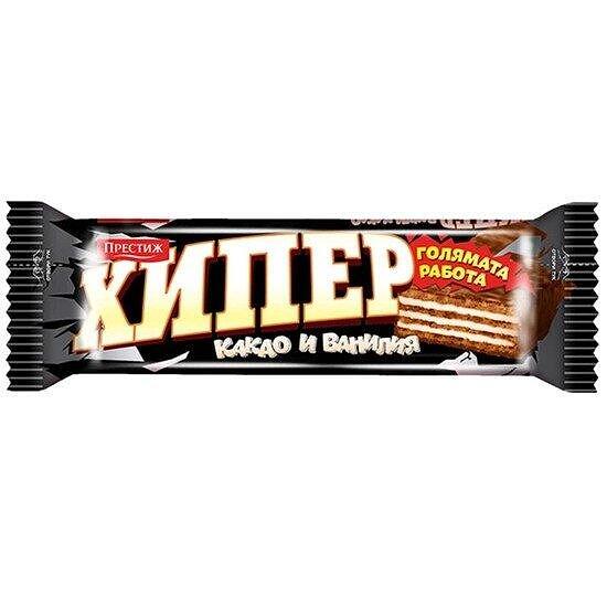 ВАФЛА ХИПЕР 55ГР.*25БР. КАКАО И ВАНИЛИЯ/WAFFEL HIPER 55ГР.*25БР. КАКАО И ВАНИЛИЯ
