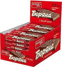 ВАФЛА ШОКОЛАД БОРЯНА 38ГР*24БР