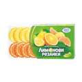 ЖЕЛИРАНИ БОНБОНИ ЛИМОНОВИ РЕЗАНКИ 180 ГР.*6 - ЦЕНА ЗА БР.